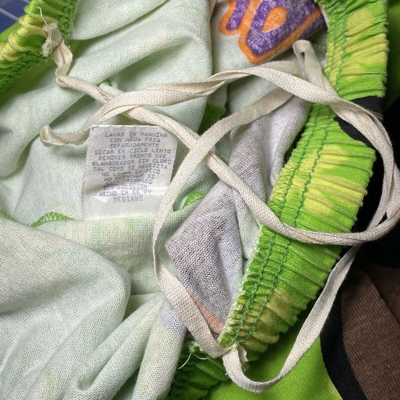 VTG 90s Scooby Doo Unisex Adults Graphic Shorts SINGLE STITCH NEON YELLOW MEDIUM - Picture 11 of 12